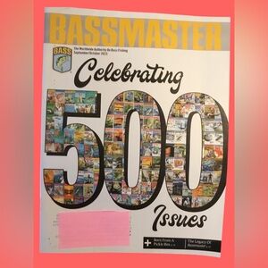 Bassmaster Celebrating 500 Issues. RARE FIND!  NEW!